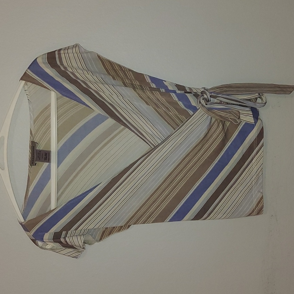 Silk wrap-blouse